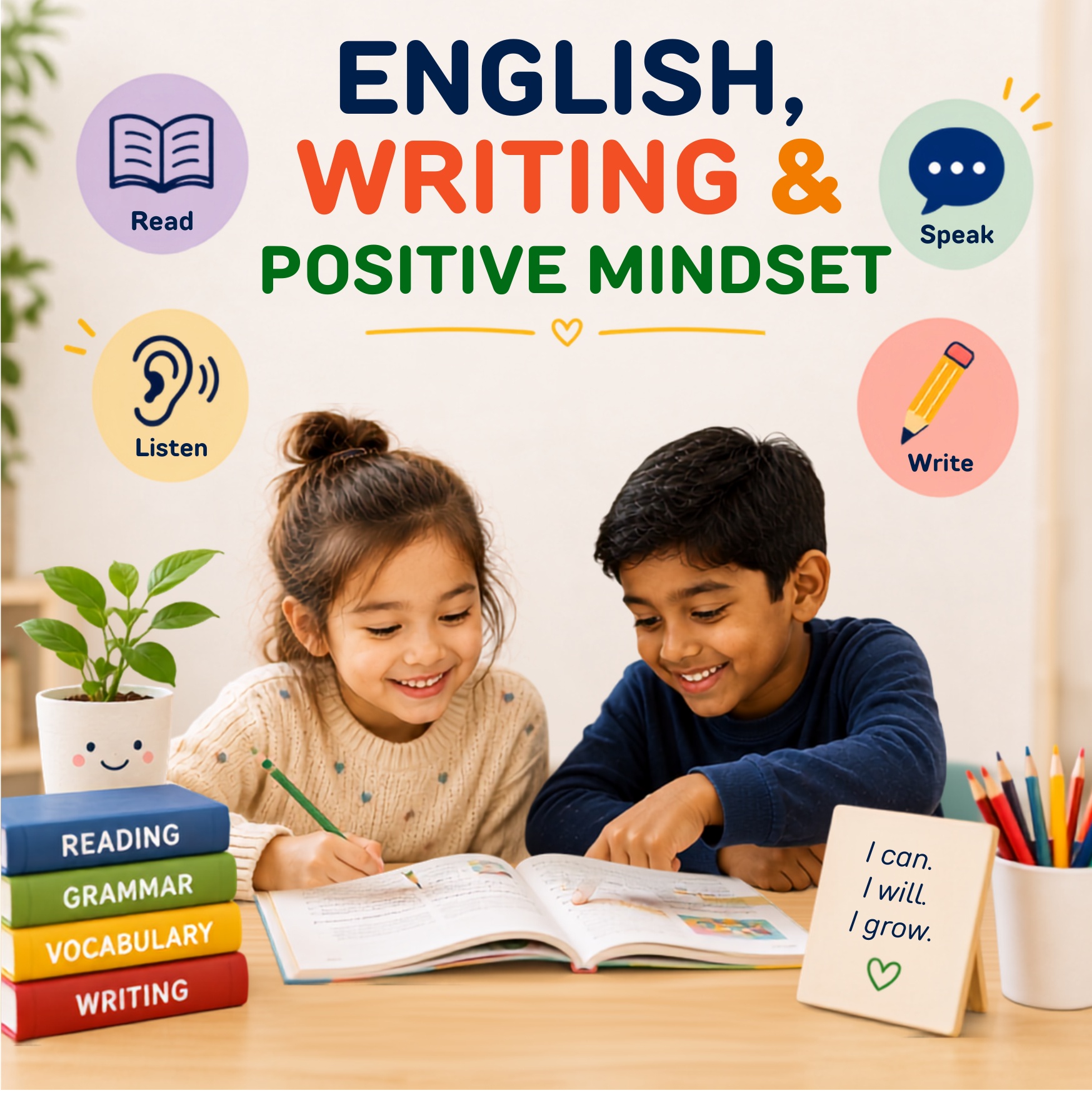 English, Writing & Positive Mindset